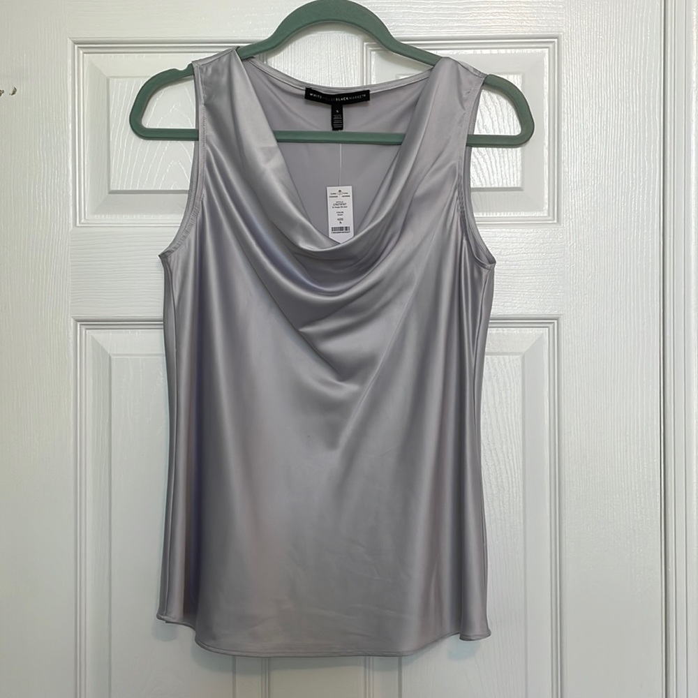 White House Black Market Satin Blouse